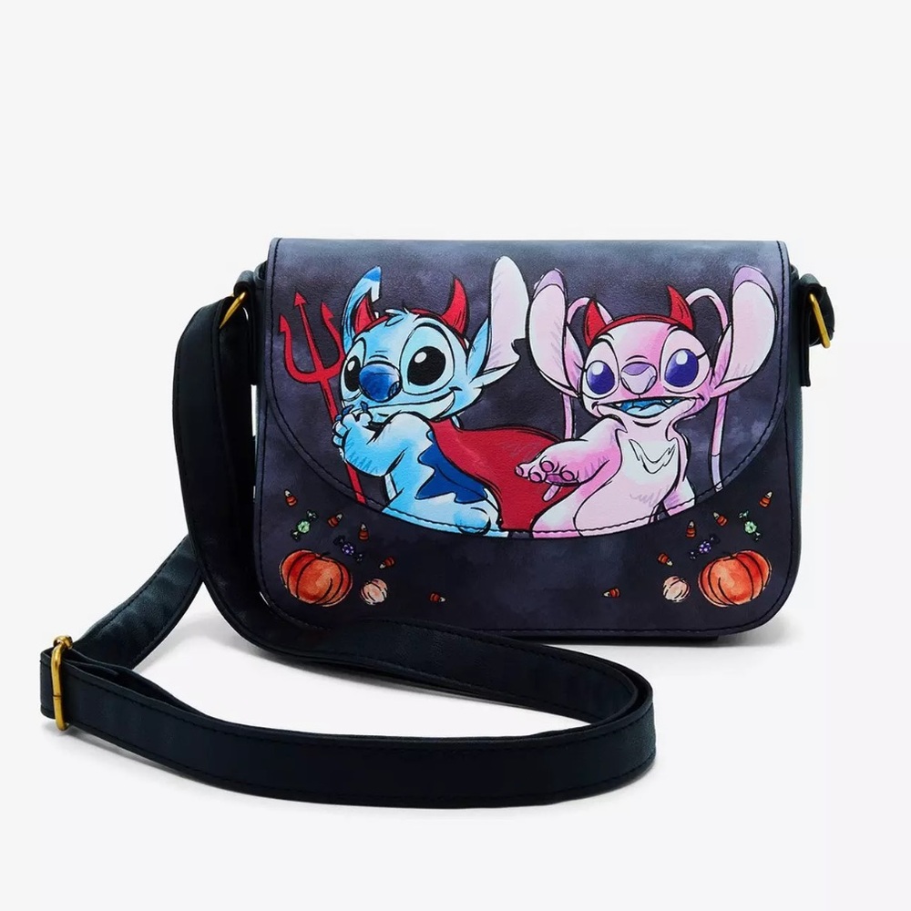 Loungefly Disney Stitch & Angel Devils Crossbody Bag